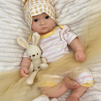 Vente en gros de poupées reborn en silicone avec des yeux brillants de 45 cm, ensemble complet d'accessoires, emballage personnalisé pour les revendeurs, achat en gros