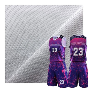 Bán Buôn 125G Bird Eye Thăng Hoa In Ấn Vải 153Cm Sợi Ngang Đan 100% <span class=keywords><strong>Polyester</strong></span> Lưới Cho Bóng Rổ Ngoài Trời Thoáng Khí - Product Image 1