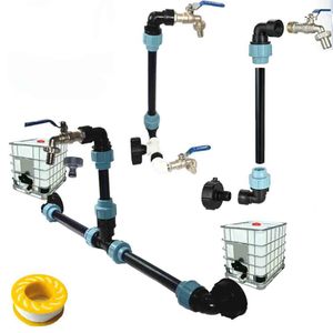 S60x6 IBC vanne de sortie étendue <span class=keywords><strong>adaptateur</strong></span> IBC pour <span class=keywords><strong>robinet</strong></span> de tuyau d'arrosage Double <span class=keywords><strong>adaptateur</strong></span> de réservoir IBC connecteur d'eau d'irrigation - Product Image 6