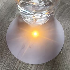 RGB Farbwechsel PVC-Getränkeuntersetzer Berührungslose Leuchtunterlage für Hochzeits-Getränkedekoration, Partyzubehör Geschenkbox - Product Image 1