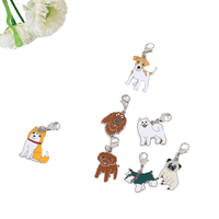 Porte-clés en métal Shiba Inu avec pendentif en forme 3D en alliage de zinc, style romantique, étiquettes pour chien DIY, meilleurs cadeaux