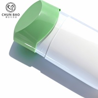 Emballage de tube de déodorant parfumé de 60 g avec logo personnalisé, fond rotatif, tube de déodorant vide en plastique à visser