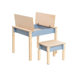 Nursery Montessori bambini camera tavolo legno animali mobili ragazze studio scrivania bambini sedia e tavolo <span class=keywords><strong>set</strong></span> - Product Image 1