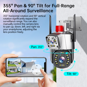 Caméra de sécurité domestique O-KAM Pro 10MP à double objectif, vision nocturne, audio bidirectionnel, PTZ, caméra CCTV, surveillance IP 4G/WIFI - Product Image 3