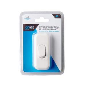 Interruttore unipolare 4A, tipo a pedale, finitura bianca, ideale per controllare l'accensione e l'spegnimento delle luci nelle installazioni - Product Image 2