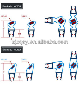 Tiras de sellado de <span class=keywords><strong>perfil</strong></span> de extrusión de <span class=keywords><strong>goma</strong></span> de PVC para puerta de <span class=keywords><strong>mampara</strong></span> de <span class=keywords><strong>ducha</strong></span> de baño burlete impermeable - Product Image 6