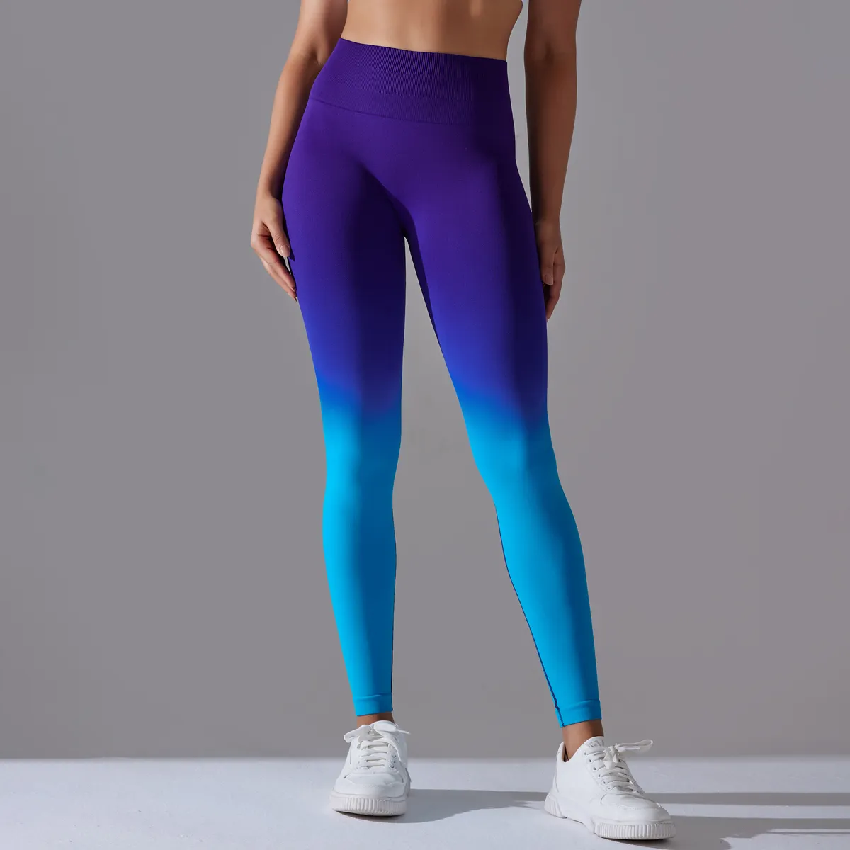 Mallas de yoga para mujer, mallas de cintura alta con estampado degradado, mallas para ciclismo, correr, deportes, gimnasio, ropa, pantalones para mujer