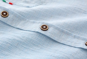 เสื้อโปโลเด็ก ลายสก็อต ติดกระดุม ผ้าฝ้าย คอตั้ง ผลิตตามสั่ง จากซัพพลายเออร์จีน - Product Image 4