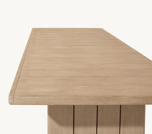 Sassanid Outdoor Contemporary Design Patio Garden Sets Comedor de lujo Santos Teak Mesa de comedor rectangular - Product Image 4