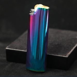 <b>Plastic</b> Manual Lighter Case Cover Holder <b>Mirror</b> Surface Blue Vintage Full Size Lighter Type Usa 823 Usa Mairun Storage Grinder - Product Image 1
