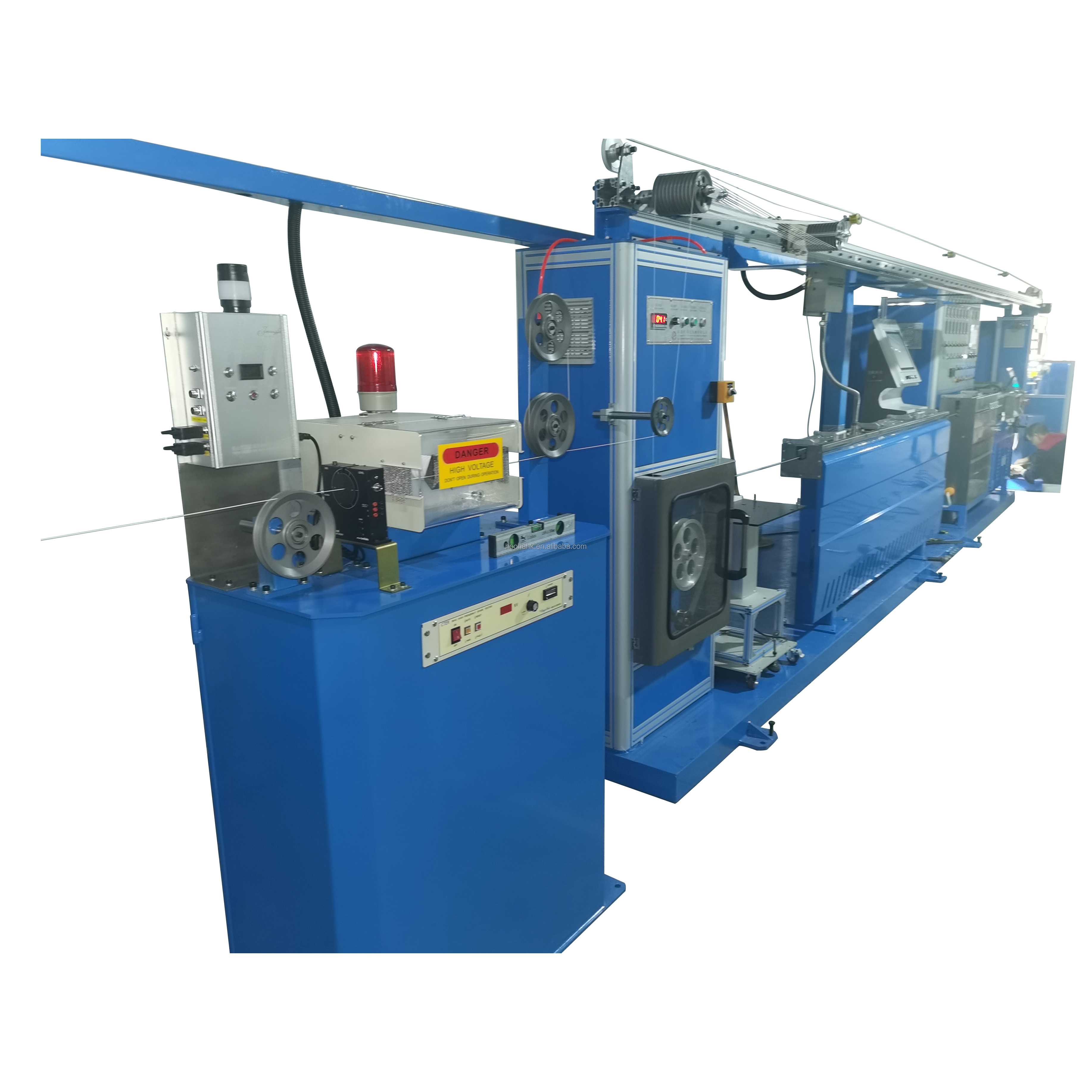 Material ETFR / FEP / PFA Cable Extruder Machine For Copper Wire