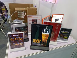 Nguồn nhà máy sản xuất tùy chỉnh led Bảng menu Chất <span class=keywords><strong>l</strong></span>ượng cao và giá thấp A4 Máy tính để bàn quảng cáo hộp Đèn - Product Image 4
