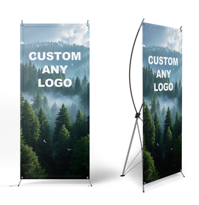 لافتات إعلانية محمولة مخصصة من البي في سي لحامل X للعرض في المعارض والإعلانات - Product Image 3