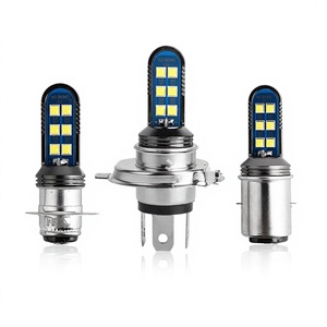 Factory-Direct Supply Motorcycle Headlight Single-Prong Double-Prong LED Headlamps BA20D Electric Scooter P15D Bulb H4 Made GZ - Product Image 1