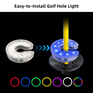 Crestgolf - Vente flash - Lampe LED pour trou de <span class=keywords><strong>golf</strong></span> - Design détachable - Lumières multicolores - Longue durée de vie de la batterie - Convient pour le <span class=keywords><strong>golf</strong></span> de nuit - Product Image 2
