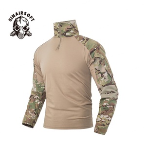 T-shirt tactique G3 pour homme à manches longues, camouflage, coton respirant, léger, broderie, pour le tir en plein air - Product Image 2