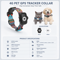 Localizador GPS Inteligente 4G para Mascotas, Función Antipérdida, Localización con un Solo Botón, Alertas de Geocerca, Resistente al Agua IP66, 5 Días de Duración de la Batería