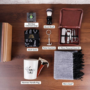 BespritGift Premium Self Care Gifts Baskets Thank You <strong>Hamper</strong> Box Fathers Day Gift Items Ideas Set for Dad Husband Boyfriend - Product Image 2