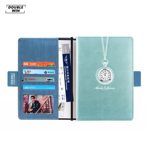 Agenda 2026 2027 personnalisé en cuir à couverture rigide avec onglets - Product Image 3