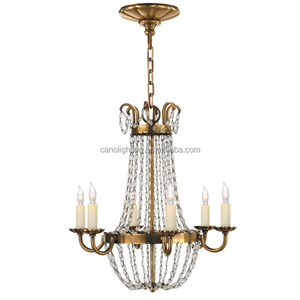 Cuentas de cristal colgante luz decorativa colgante luz entrada escaleras pasillo París Flea Market Grande candelabro - Product Image 4