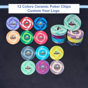 Fichas de Póker de Cerámica de 39 mm de Primera Calidad, 10 g, Diseño EPT Edge, Estándar de Casino, Fichas de Calidad Profesional para Estándares Internacionales - Product Image 1