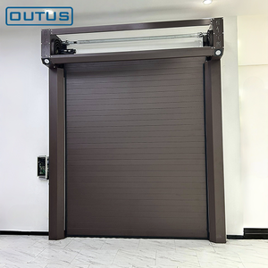 Porte à enroulement en métal robuste OUTUS, porte à enroulement en acier haute sécurité avec finition galvanisée pour entrepôt industriel - Product Image 2