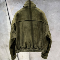 Vestes en daim pour femmes Bomber, veste en cuir de mouton véritable, manteau en cuir de luxe surdimensionné