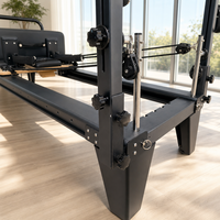Tour de Pilates demi-trapèze avec planche à ressorts et système de poulies à cordes pour studio, yoga et domicile