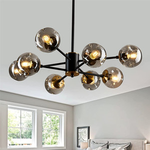 Đèn Chiếu Sáng Phòng Tắm Đèn Thủy Tinh Màu Xám Bóng Râm Cho Gương Chiếu Hậu Màu Đen Mờ Đèn Treo Tường - Product Image 3