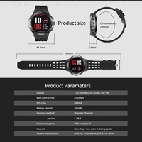 Montre connectée GPS AK17G pour l'extérieur, AMOLED, batterie grande capacité 400 mAh, appels Bluetooth, boussole, étanche IP68, montre de sport pour homme