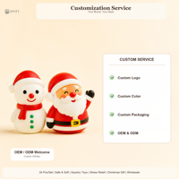 Calendrier de l'Avent de Noël : Jouets Squishy 24 Surprises, Jouets Anti-Stress Doux et Sûrs, Coffret Cadeau, Prix de Gros Usine