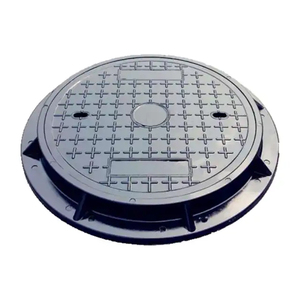 Couvercle de manhole en fonte ductile de haute qualité, anti-vol, moulé dans le sable, designs carrés et circulaires, pour usage routier, fabriqué en Chine, noir SG - Product Image 2