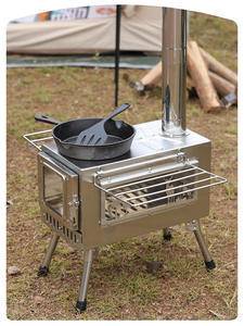 Estufa <span class=keywords><strong>de</strong></span> calefacción <span class=keywords><strong>de</strong></span> <span class=keywords><strong>cassette</strong></span> para tienda <span class=keywords><strong>de</strong></span> campaña, estufa <span class=keywords><strong>de</strong></span> <span class=keywords><strong>leña</strong></span> gruesa portátil plegable para acampar al aire libre - Product Image 3