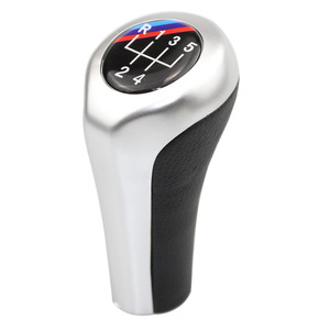 BMW Car Gear <b>Shift</b> <b>Knob</b> 5 6 Speed Silver Aluminum Alloy Ergonomic <b>Knob</b> - Product Image 2