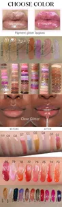 Wholesale Bulk Makeup Transparent Moisturizing Plumping Lip Gloss Private Label Vegan Organic Natural Lipgloss Vendors