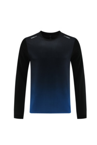 T-shirt de sport à manches longues, hauts athlétiques respirants à col rond à séchage rapide, t-shirts décontractés pour la course à pied, l'entraînement et la remise en forme - Product Image 3
