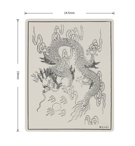 Printed Tattoo <b>Practice</b> Skin One Side Silicone Coloring <b>Pad</b> with Design for Beginner Tattoo Training - Product Image 4