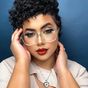 แว่นตาป้องกันแสงสีฟ้า รุ่น 87138 Tr90 กรอบทรงแคทอาย สีไล่ระดับ น้ำหนักเบาพิเศษ กรอบเต็ม สำหรับผู้หญิง - Product Image 1