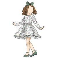 Top Fashion Floral Leaves Print Robe à manches longues O Neck pour bébé filles décontracté pour l'automne pour les enfants d'un an