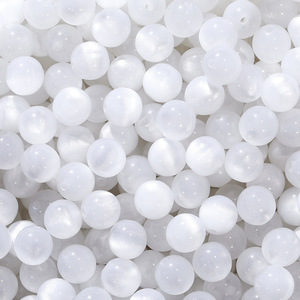 ลูกปัดหินรูปแมวทำจากยางเรซิน8มม. สร้อยข้อมือแบบ DIY ทรงตรงเครื่องประดับลูกปัดแก้วคริสตัลโคมไฟ - Product Image 6