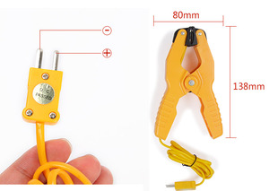 Daxi TC-10K cặp nhiệt kế-ống kẹp nhiệt kế với kẹp đo nhiệt độ chì - Product Image 6