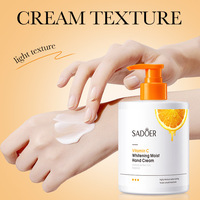 Crème pour les mains à la vitamine C SADOER, prix de gros, 450g, blanchissante, hydratante, crème pour les mains automne-hiver