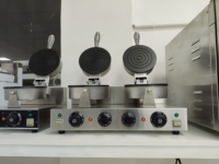 Four à gaufres gaufrier électrique commercial à double tête pour scones ZH-152