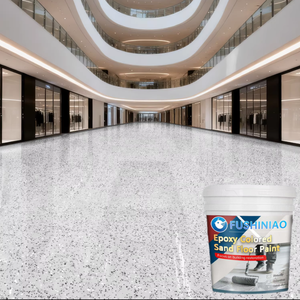 Revestimiento de Piso Epóxico Autonivelante con Efecto Mármol para Pisos de Cemento y Concreto de Arena Coloreada Impermeables - Product Image 1