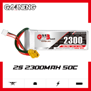 GAONENG GNB 2300MAH 2S 7.4V 50C 100C XT60 RC LiPo <b>Battery</b> 300 Cycles LiCoO2 Cathode FPV <b>Drone</b> UAV Air Wing Boat Car Racing - Product Image 2