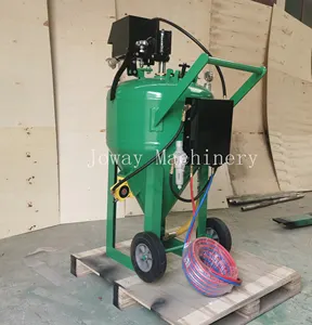 Qingdao Joway Dustless Blasting Movable Mini Nozzle 8MM 12MM Sand Blasting Pot Machine With Good Quality sand Blasting Tank