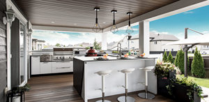 Vermont Armoire de cuisine intelligente extérieure dans un <span class=keywords><strong>petit</strong></span> jardin avec armoire de cuisine en acier inoxydable pour barbecue - Product Image 3