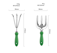 Outils de jardinage en acier inoxydable avec manche en PP pour la plantation de légumes et de fleurs en extérieur, désherbage domestique, tranchants