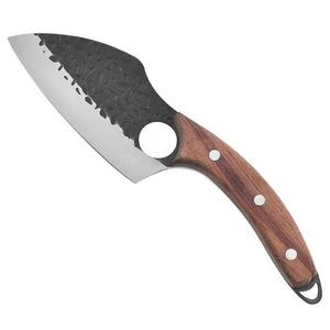 Forged <b>boning</b> <b>knife</b>, ring <b>knife</b>, small kitchen <b>knife</b>, hammer-patterned <b>knife</b>, rosewood small pointed <b>knife</b>, household and - Product Image 1