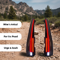 Feux arrière LED rouges TYPY Plug and Play Neufs pour Chevrolet Tahoe et Suburban 2015-2016 12V 25W 3000 Lumens